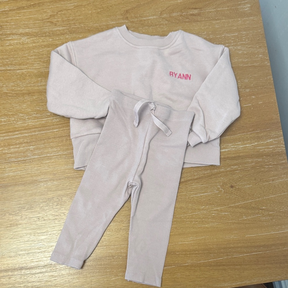 Zara (monogrammed) Sweatshirt/Legging Set